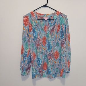 Lilly Pulitzer Coral Reef Patterned Else Top